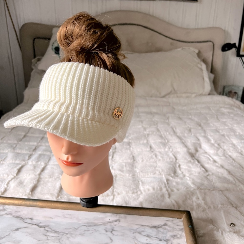 Michael Kors rib knit visor